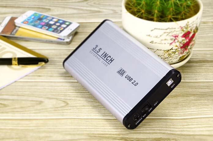 Universal aluminum-magnesium alloy material 3.5-inch HDD Enclosure both support sata Serial and IDE Parallel 3TB capacity